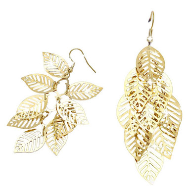 Women's Vintage Retro Bohemian Tassel Leaf Earrings