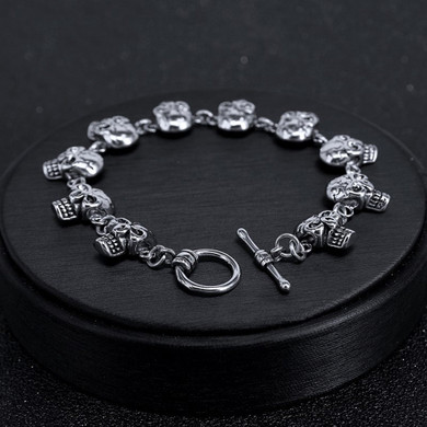 Skeleton Biker Bracelet