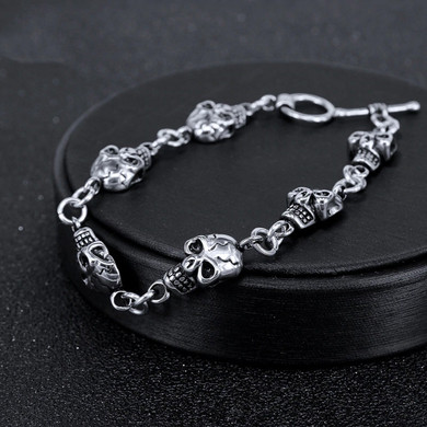 Stainless Steel skull bracelet