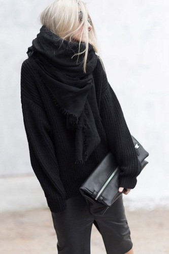 Casual Winter Warm Turtleneck Knitted Sweater