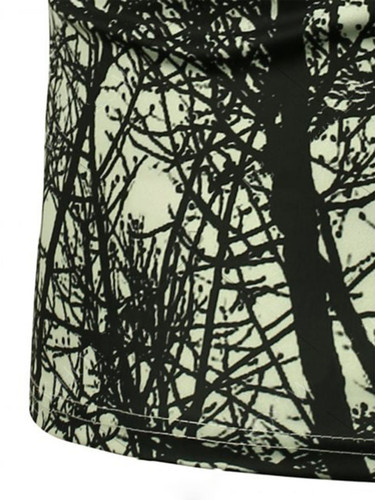 Casual Awesome Short Sleeve Round Neck 3D Trees Printed T-Shirt