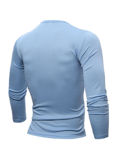 Casual Fitted Designed Round Neck Printed T-Shirt