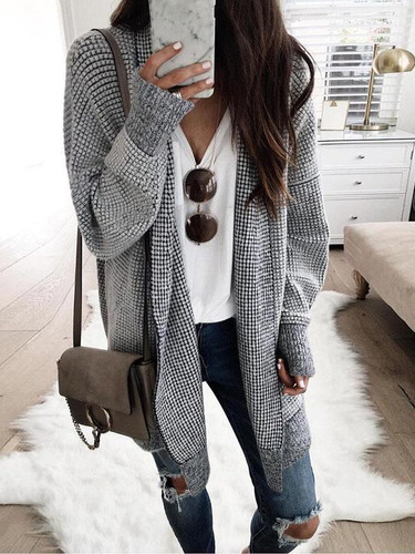 Fashion Long Sleeves Outwears Tops