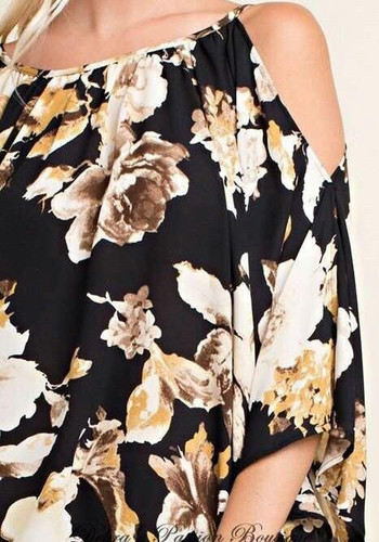 Multicolor Floral Print Irregular Long Sleeve Sweet Blouse Multicolor Floral Print Irregular Long Sleeve Sweet Blouse