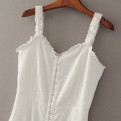 Casual White Floral Lace Deep V-neck Backless Bodycon Club Mini Dress Casual White Floral Lace Deep V-neck Backless Bodycon Club Mini Dress