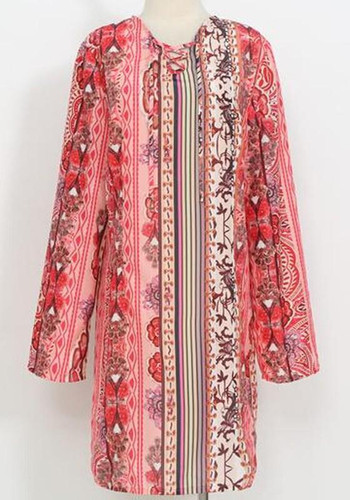 Casual Multicolor Floral Belt Print Fashion Mini Dress