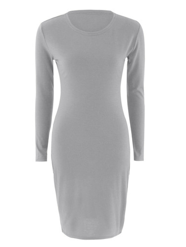 Casual Glitter Slip Sexy Solid Color Bodycon Dress