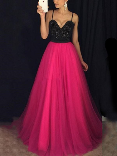 New Rose Carmine Patchwork Grenadine Sequin Spaghetti Strap Backless Sparkly Glitter Prom Evening Party Maxi Dress