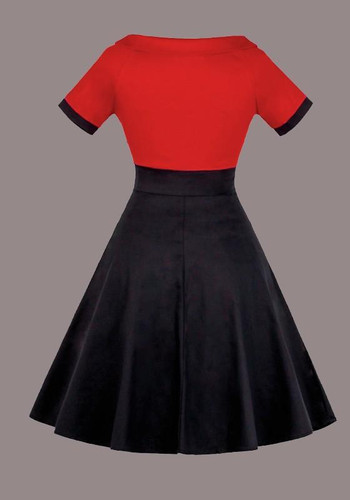 Red Pleated Buttons Off Shoulder Tutu Elegant Homecoming Party Midi Dress Red Pleated Buttons Off Shoulder Tutu Elegant Homecoming Party Midi Dress