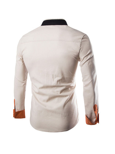 Casual Band Collar Chic Men's Shirt