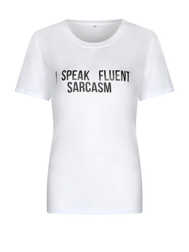 Casual I Speak Fluent Sarcasm Short Sleeve T-Shirt