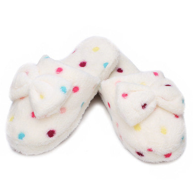 Casual Cute Bowknot Cotton Slippers