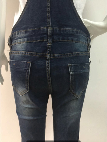Casual Fashion Denim Wash Overall Women Jeans Jumpsuit Long Pants Rompers Sexy Jumpsuit