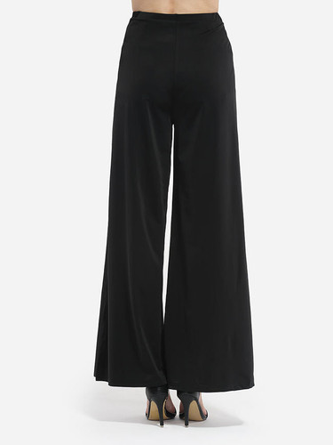 Casual Men's Loose Fitting Plain Side Split Casual-pants