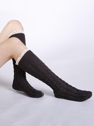 Knitting Over Knee-high 5 Colors Stocking