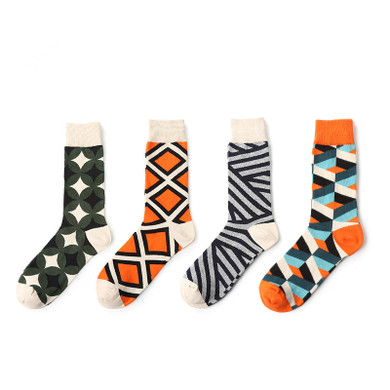 Aztec Mid-Calf Crew Socks