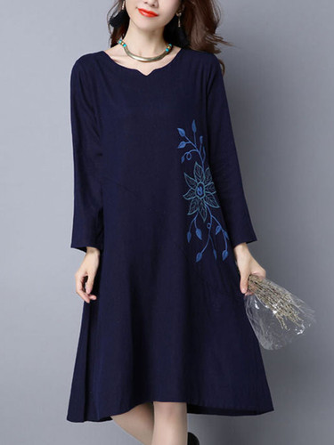Casual Sweet Heart Floral Blend Maxi Dress