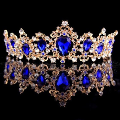 Baroque Crystal Crown  Bridal Tiaras Crown Vintage Wedding Hair Accessories
