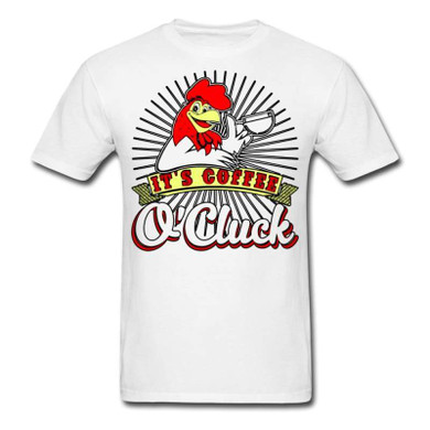 Coffee O'Cluck Chicken T-Shirt