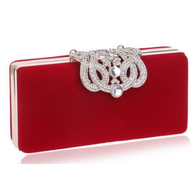 Velvet Chain Shoulder Evening  Small Clutch Bag Velvet Chain Shoulder Evening  Small Clutch Bag