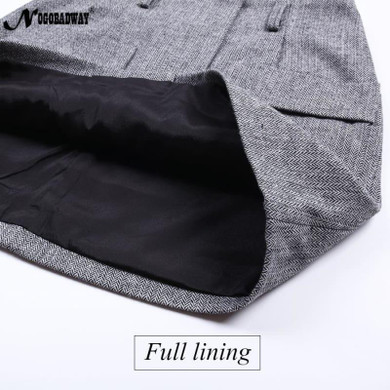 High Waist Tweed Woolen  Mini Skirts