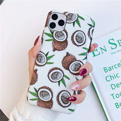 Cute Cartoon Kawaii Fruits Fig Avocado Phone Case For iPhone