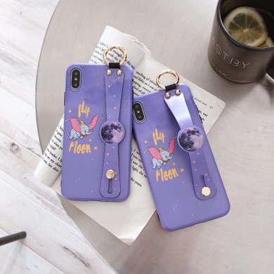 Dumbo Elephant Cartoon Cute Cases Wrist Strap Case for iPhone 6