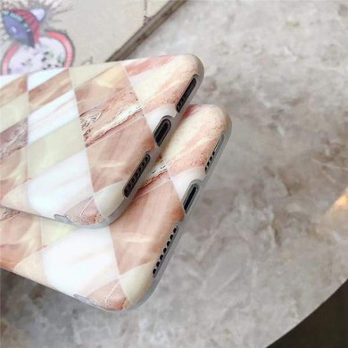 Simple Square Marble Phone Cases for iPhone
