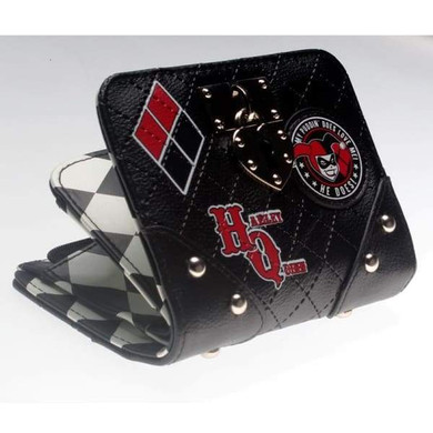 Harley Quinn Locket Deluxe Black Wallet