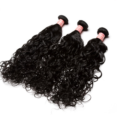 Lace Frontal Closure With Bundles Water Wave Brazilian Human Hair Weave 3 Bundles With 13x4 Silk Base Frontal Prosa Remy