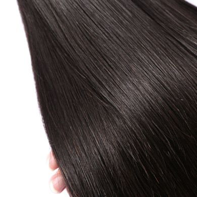 Luvin Brazilian Hair Weave Bundles Straight 100% Human Hair 30 Inch Bundles Natural Color Remy Hair Weft Hair Extension