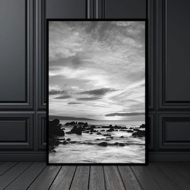 Wall Pictures Landscape Scandinavian Nordic Abstract Sea Stone Living Room Art Decoration Canvas Painting Prints No Frame