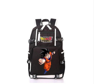Anime Cosplay Dragonball Super Goku School Black Backpack