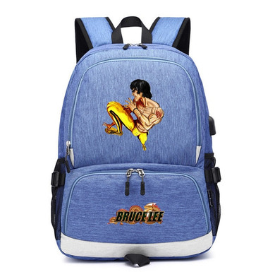 Children's Bruce Lee School canvas Backpack