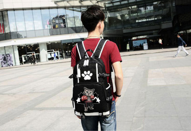 Fashion fighting for love cat lovely Women Men Leisure backpack