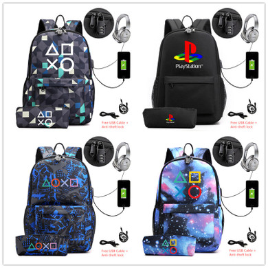 Riverdale USB Anti-theft lock Backpacks with pen bag