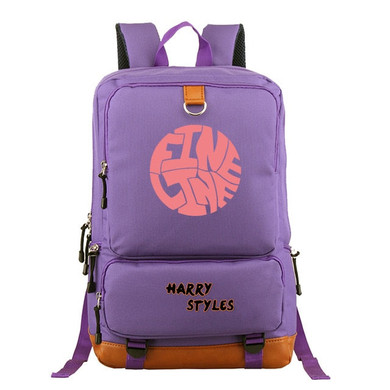 Harry Styles printed backpack for hiking outdoor sports