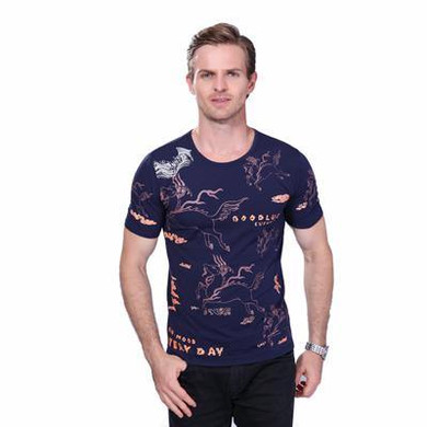 Summer Short Sleeve Mens T Shirt New Fashion Kirin Print O-Neck T Shirt Men Casual Design Fitness Top Tee Shirt Homme
