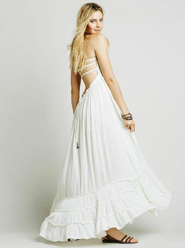 Beach dress sexy dresses boho bohemian people Holiday summer long backless cotton women party hippie chic vestidos mujer