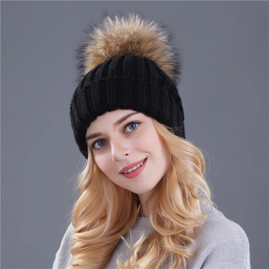 Xthree mink and fox fur ball cap pom poms winter hat for women girl 's hat knitted  beanies cap brand new thick female cap Xthree mink and fox fur ball cap pom poms winter hat for women girl 's hat knitted  beanies cap brand new thick female cap