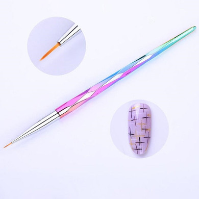 3Pcs/Set UV Gel Drawing Painting Nail Liner Brush Acrylic Nail Pen French Nail Mixed Colors Gourd Handle Nail Art DIY Tools