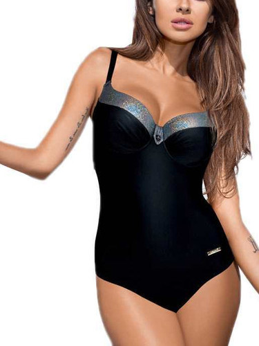 Siamese Women Triangle Swimsuit Large Size Contrast Color