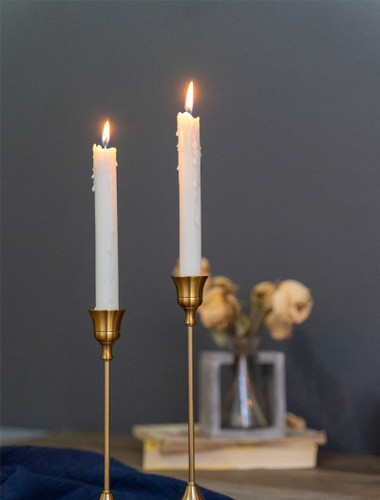 Retro Bronze Candle Holders