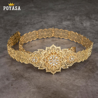 Luxury Gold Color Adjustable Length Belt