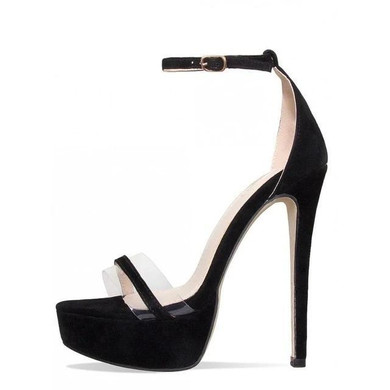 Chunky High Heel Ankle Strap Platform Sandals