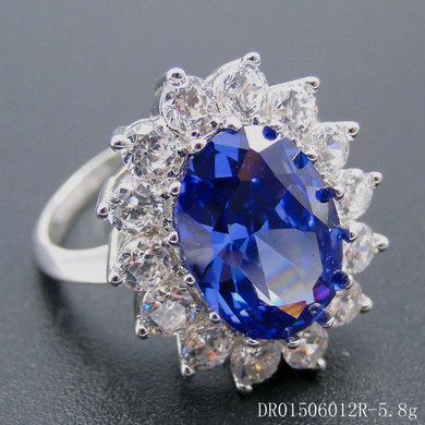 Blue Tanzanite CZ Stone Rings
