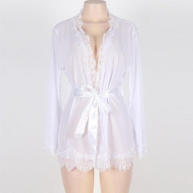 Sexy Lace Lingerie Lace-up Plus Size Nightwear