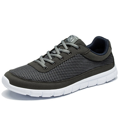 Brand Shoes Men Casual Breathable Lace-Up Walking Footwear Lightweight Comfortable Mesh Sneakers Men Sneakers Black Brand Shoes Men Casual Breathable Lace-Up Walking Footwear Lightweight Comfortable Mesh Sneakers Men Sneakers Black