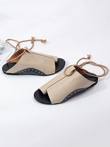 Summer New Bandage Open Toe Sandals Shoes