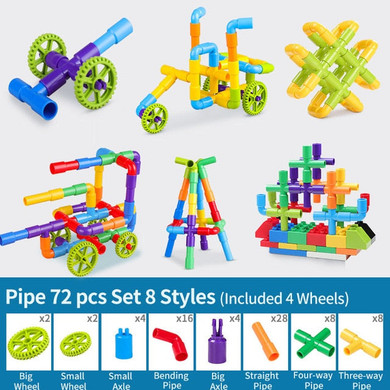 DIY Water Pipe Building Blocks Toys